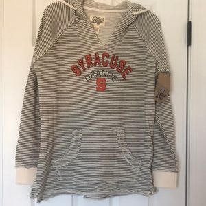 🤩SYRACUSE ORANGE STRIPED V-NECK HOODIE🤩